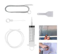 5 PCS Fridge Dredger And Cleaning Set Tool Reusable Refrigerator Drain Dredging Tool Kit for Refrigerator Cleaning, Kitchen Drain Drain Dredge for Fridge for Household Cleaner Fridge Dredger Set