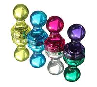 5 Pcs Fridge Magnets Set, Colourful Skittle Magnetic Push Pins, Strong Magnetic Pins for Hanging Photos, Memos, Notes, Maps and Drawings on Whiteboard - Suitable for Home, Office & Schools (5)