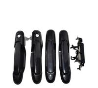 5 Pcs Front Rear Left Right Exterior Door Handle Rear Trunk Tailgate White Black for Toyota for Sienna 3.0L 1998-2003 Door Handles(Black 4 Sides)