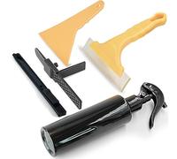 5 Pcs Furniture Film Tools Kit, Kitchen Wraps Tool Set, Film Application, TPR Soft Squeegee, Utility, Precise Cut, Easy to Use, Edge Trimmer, Spray Bottle, DIY Installation