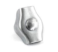 5 pcs galvanised Steel simplex Wire Rope Clip 4mm