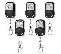 5 Pcs Garage Door Remote, 433Mhz Universal Wireless Garage Remote Control Key Fob with Key Cover Slide for Car Garage Door Gate Opener