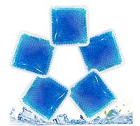 5 Pcs Gel Ice Pack 5x5 in Reusable Flexible Soft Ice Packs for Injuries Hot Cold Compress for Pain Relief Cold Packs for Knee, Neck, Wrist, Ankle.