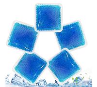 5 Pcs Gel Ice Pack 5x5 in Reusable Flexible Soft Ice Packs for Injuries Hot Cold Compress for Pain Relief Cold Packs for Knee, Neck, Wrist, Ankle Reusable