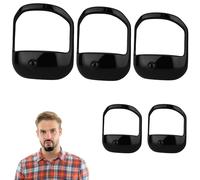 5 Pcs Goatee Beard Shaper, Beard Shaper Tool for Men, Professional Beard Styling Templates with Guide Comb, DIY Grooming Kit for Home and Travel Use