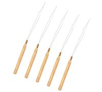 5 Pcs Hair Extension Loop Needles Hair Bead Threader Extension Loop Tools for Micro Links Rings Beads and Feathers Extensions