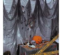 5 PCS Halloween Creepy Cloth Decoration, Halloween Scary Gauze, Creepy Decoration, Haloween Party Supplies Decorations, for Haloween Party Supplies Decorations Outdoor Yard Home Wall Decor (BLACK)