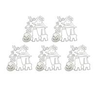 5 Pcs Halloween Die Cut Ghosted Cutting Dies Embossings Stencils Metal Template Molds for Scrapbooking Decorations