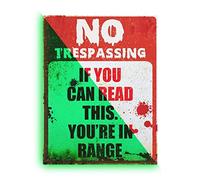 5 Pcs Halloween No Trespassing Signs Sticker - Halloween Warning Sign No Trespassing Vintage Sign Sticker,Prank Sign Man Cave Pub Bar Decor Yard Signs Halloween
