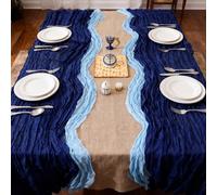 5 Pcs Happy Passover Table Runner, Parting The Red Sea DIY Table Runner Jewish Pesach Festival Party Decoration Home Dining Room Kitchen Decor for Passover Home Party Decor