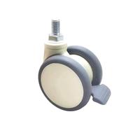 5 Pcs Heavy Du Soft Mute Desk Chair Caster Wheels Rotating Rubber Rollers for Gaming Office Trolley and Fur Replacement Smooth & Silent Movement