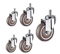 5 PCS Heavy Duty Swivel Casters for Office Chairs 50mm/2inch & 75mm/3inch Replacement Wheels Universal 11mm Stem Size Smooth Rolling Durable & Quiet