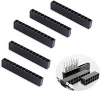 5 Pcs Hex Bit Holder, 12 Hole Drill Bit Organiser, Screwdriver Hole Plastic, Plastic Drill Bit Storage Strips, Screwdriver Organiser Set, 12 Hole Hex Bit Holder, for DIY Enthusiast, Craftsman (Black)