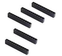5 Pcs Hex Bit Holder,12 Holes Hex Bit Organiser,Plastic Drill Bit Storage Strips Reusable Screwdriver Hole Plastic Organiser for DIY Enthusiast,Craftsman