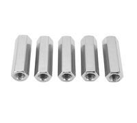 5 Pcs Hex Coupling Nut M10x1.5 L55mm 304 Stainless