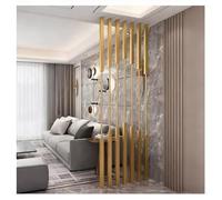 5 Pcs High-carbon Steel Room Divider Post, Room Privacy Screens Partition Column for Indoor Entryway Office Room Separation - 50 Cm to 200 Cm Tall(Gold,60cm/23.6in)