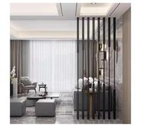 5 Pcs High-carbon Steel Room Divider Post, Room Privacy Screens Partition Column for Indoor Entryway Office Room Separation - 50 Cm to 200 Cm Tall(Black,175cm/68.9in)