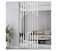 5 Pcs High-carbon Steel Room Divider Post, Room Privacy Screens Partition Column for Indoor Entryway Office Room Separation - 50 Cm to 200 Cm Tall(White,105cm/41.3in)