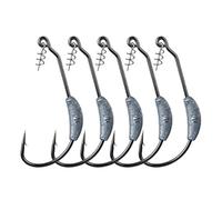5 Pcs Hooks for Fishing Exposed Jig Crank Head Barbed Hook Crank Offset Fishing Hook Fish Hooks Eagle High Carbon Steel Claw Hooks(2.5g)
