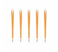 5 Pcs ID Lanyard Neck Strap, Soft Flat Polyester Metal Swivel Hook Badge Lanyards for Office School Staff Card