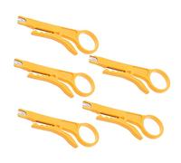 5 PCS IDC Insertion Tool Wire Stripper Punch Down UTP Cable Cutter Stripper Tool, Yellow
