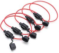 5-Pcs in Line Car Mini Blade Fuse Holder Splash-Proof for 12V 30A Fuses Automotive Fuse Holder Protected circuits