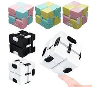 5 Pcs Infinity Cube, Fidget Cube, Fidget Cubes For Kids, Cube Fidget Toy, For Adults & Kids For Adults Office Staff Household Playing, Toy Birthday Present Gifts(Blue, Pink, Green, Yellow, White)