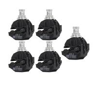 5 Pcs Insulation Piercing Connector 1KV, No Peeling Piercing Clamp for High Low Voltage Cable Splitter, Main Branch Line Connector with Tin Plated Copper for Overhead Lighting and (JJC-1)