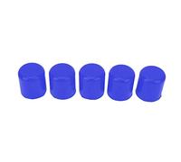 5 Pcs Intake Vacuum Hose Silicone Tube End Plug Cover, Universal Fit for Car, 25mm Inner Diameter Blanking Cap, High Temperature Silicone Material for BOV Pipes, (Blue)
