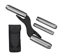 5 Pcs Interchangeable Brick Jointer Steel Barrel Bricklaying Jointer, Brick Jointer Trowel, Hardened Steel Brick Jointer Tool with Cloth Bag for Bricklayers, Masonry - 4 Sizes 1/2", 5/8", 3/4", 7/8"