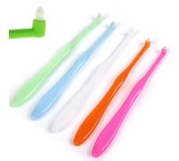 5 Pcs Interspace Toothbrushes, Single Tufted Toothbrushes with Soft Bristles, Ergonomic Handle for Precise Cleaning, Ideal for Braces and Implants, Gentle on Sensitive Gums and Teeth