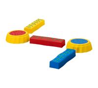 5 PCS Kids Stepping Stones Balance Beam Non-Slip Surface and Bottom Outsunny