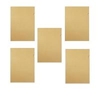 5 Pcs Kraft Paper Pocket Folders One Pocket for Business Office School Homework Home Bill Filing Meeting Records Certificate Storage Project Documents A4 Letter Size 12in/310mm 8.66in/220mm Brown
