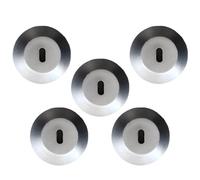 5 Pcs Laptop Lock, Adhesive Security Plate for Tablets and Notebooks, Zinc Alloy Clasp, 1.3 in / 3.4 cm Anchor Plate, Easy Install Security Cable Anchor, Silver