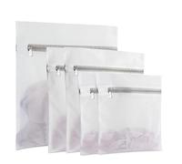 5 Pcs Laundry Bags with Zips, Mesh Laundry Bags for Washing Machine, Delicates Washing Bags for Laundry ，Washing Machine Bag for Clothes/Socks/Underwear/Bra (60x50cm*1pcs/50x40cm*2pcs/40 * 30cm*2pcs)