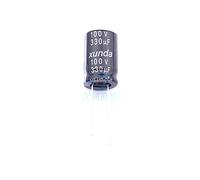 5 Pcs Leaded Aluminum Electrolytic Capacitor 330uF 100V Radial 16x25mm Electronic devices