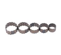 5 Pcs Leather Hole Cutter Set, Alloy Steel Leather Craft Punching Tools, Leathers Punch Die Set, Flower Shape, 30 to 50mm, for Handmade DIY Leathers Craft