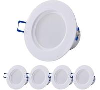 5 Pcs LED Downlight Ceiling, 5W, 9W, 12W, 15W, 20W Ultra-Thin Round Aluminum Panel Light Recessed Spot Down Light