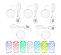 5 Pcs LED Lamp Kit Compatible with Bambu Lab X1C/P1P/P1S/X1/X1E/H2D 7 Colors Adjustable 5V USB Powered LED Light Kit for Kitchen Office Dorm (7 Colors 5Pcs)