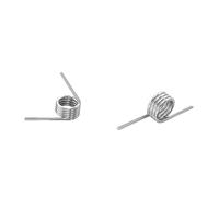 5 Pcs Left-Handed Torsional Springs, 30 mm Circle Center Foot Length Stainless Steel Springs, 1 Lap-0 Degrees