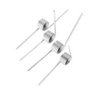 5 Pcs Left-Handed Torsional Springs, 30 mm Circle Center Foot Length Stainless Steel Springs, 5 Laps-120 Degrees