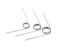 5 Pcs Left-Handed Torsional Springs, 30 mm Circle Center Foot Length Stainless Steel Springs, 5 Laps-60 Degrees