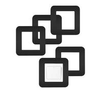 5 PCS Light Switch Surround, Socket Surround, Inner Diameter 86mm Light Switch Finger Plate for Home Decoration Fingerprint Protection