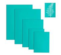 5 PCS Lino Printing Kit,Lino Sheets,Plates for Engraving,Green Flat PVC Surface Linocut Plates for Rubber Stamps,Thickness 3 mm, Smooth Surface,Easy-Carve,Stamps,Crafts and Printing Projects