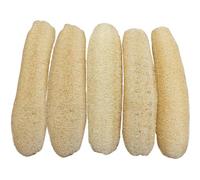 5 Pcs Loofah Sponge, 16-20 Inch Cuttable Natural Loofah Sponge Shower Exfoliating, Eco Friendly Pack for Showing, Cleaning Body and Face & Kitchen WashingLoofah