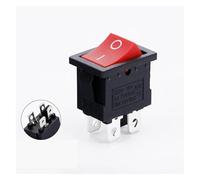5 PCS/LOT 12Models KCD1 Series 21 * 15mm 3/4/6Pin Boat Car Rocker Switches 6A/250VAC 10A/125V AC With Red Green Lamp Switch IDGTTLDF(104 Red No Lamp,10PCS)