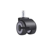 5 Pcs/Lot 2-inch 10mm/11mm Tpr Mute Double Caster Furniture Circlip Pulley Office Chair Universal Wheel(11mm)
