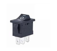 5 PCS/LOT KCD1 4 Pin 21 * 15mm ON-OFF Boat Car Rocker Switch 6A/250V AC 10A/125V AC With Red Blue Green Yellow Light Switch IDGTTLDF(3PIN 3End Black)