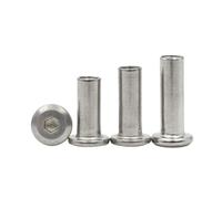 5 Pcs M3.0M4 M5 M6 M8 Large Flat Hexagon Hex Socket Head Rivet Connector Insert Joint Sleeve Cap Nut
