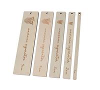 5 Pcs Macrame Board Auxiliary Rulers with Clear Scale, Wooden Macrame Separator Tool, Easy to Operate, Compact and Lightweight for Most of the Scene